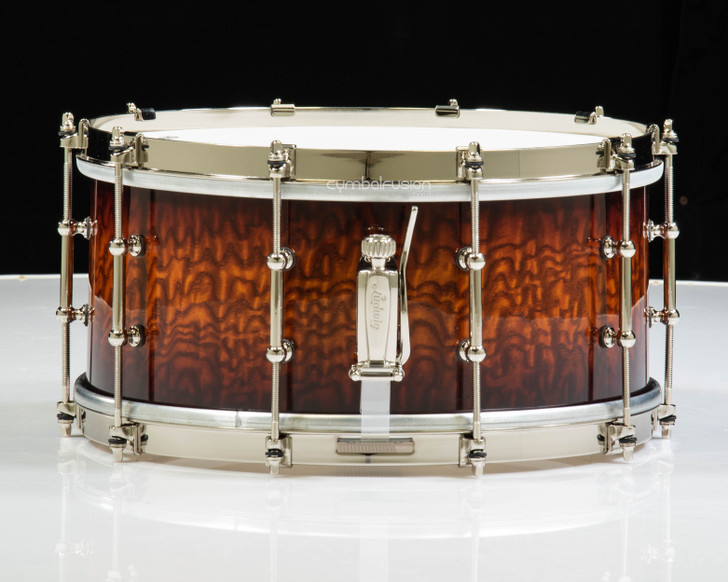 Ludwig Aged Exotic Tamo Ash 6.5x14 Snare Drum - Cherry Caramel