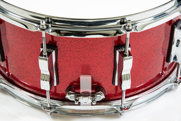 Ludwig Classic Maple 6.5x14 Snare Drum - Red Sparkle