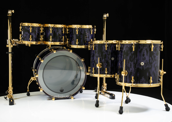 Sonor SQ2 6pc Beech Kit - Violet Tribal w/ Gold HW