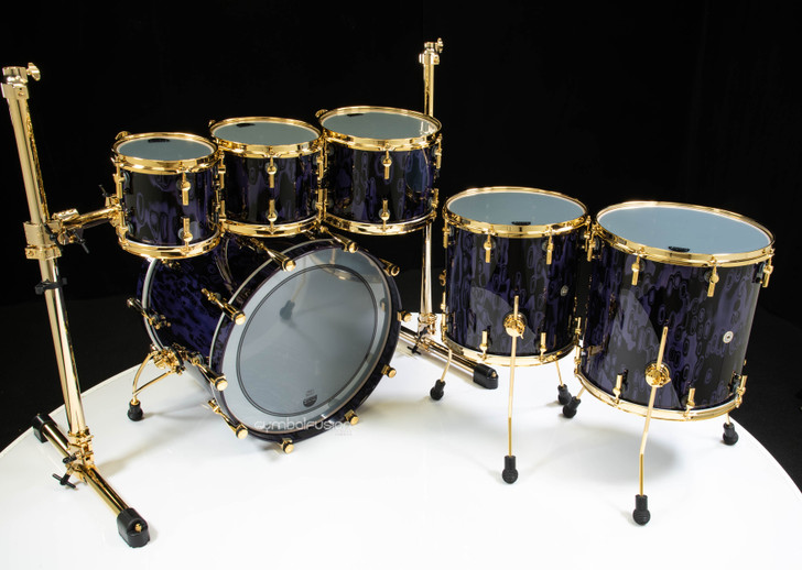 Sonor SQ2 6pc Beech Kit - Violet Tribal w/ Gold HW