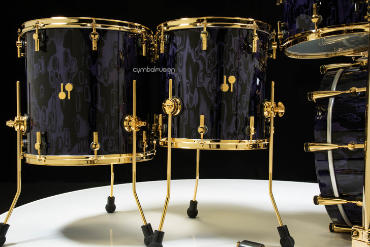 Sonor SQ2 6pc Beech Kit - Violet Tribal w/ Gold HW