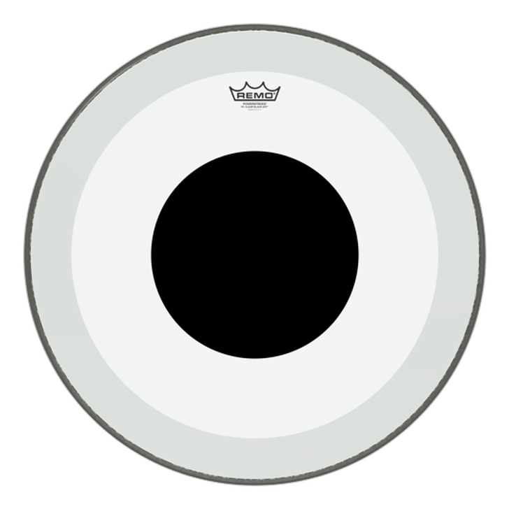 Remo Powerstroke P3 Clear Black Dot Bass 22" Drum Head (P3-1322-10-)