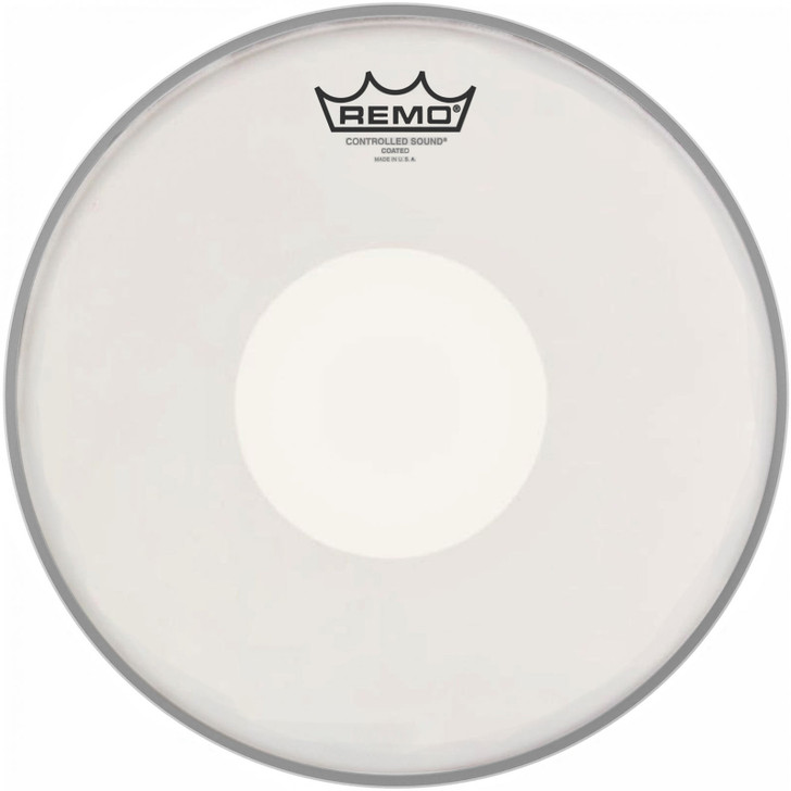 Remo Controlled Sound Coated White Dot 14" Drum Head (CS-0114-00-)