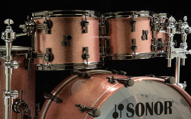 Sonor SQ2 6pc Beech Kit - Bright Copper Sparkle