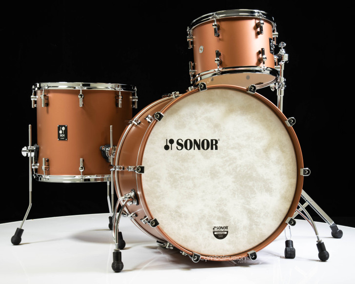 Sonor SQ1 24" 3-piece Shell Pack - Satin Copper Brown