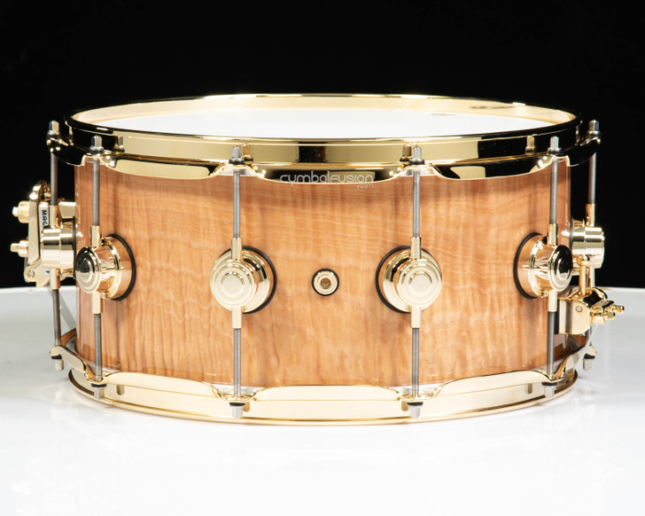 DW Collector's 3/3/3 Maple  6.5x14 - Super Curly Maple w/Gold HW