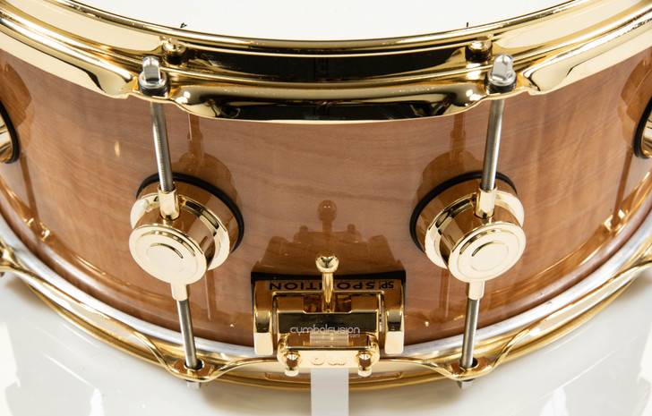 DW Collector's 3/3/3 Maple  6.5x14 - Super Curly Maple w/Gold HW
