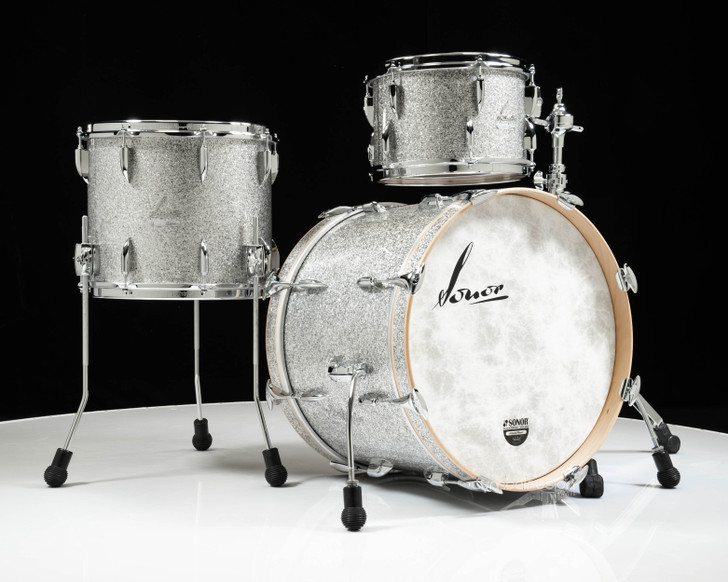 Sonor Vintage Series 3pc 12/14/20 (No Mount) - Vintage Silver Glitter