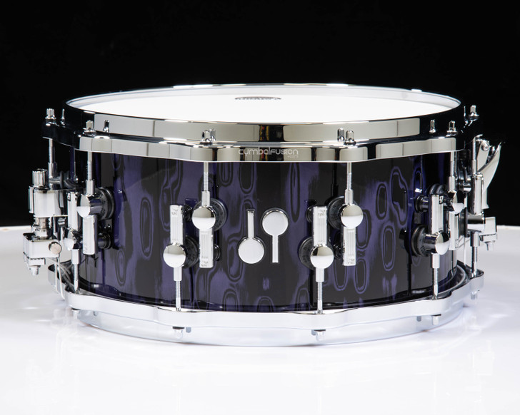 Sonor SQ2 14x6.5 Heavy Maple Snare Drum - Violet Tribal