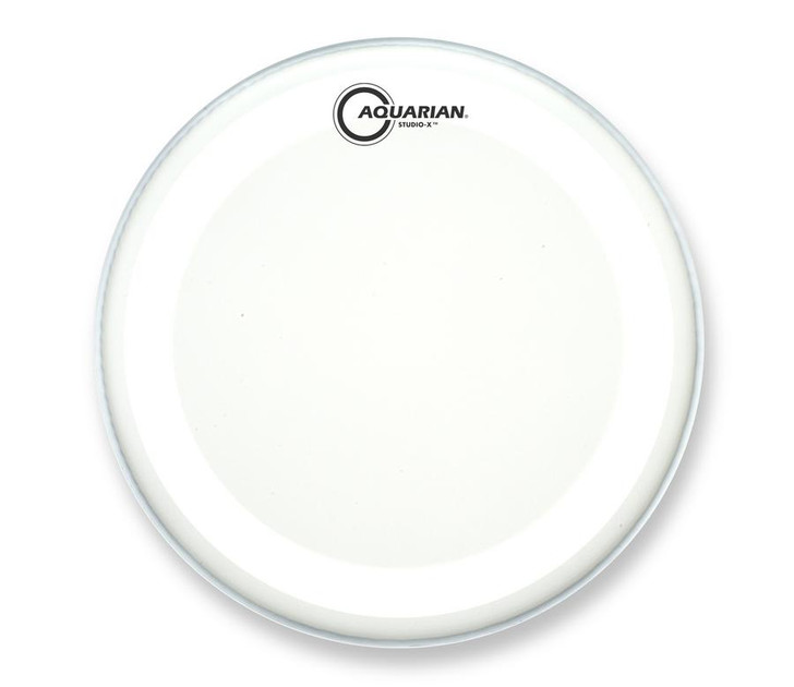 Aquarian Studio-X White Texture Coated Bass Drumhead with X Ring - 18"