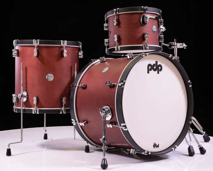 PDP Concept Classic 3pc - Oxblood w/Ebony Hoops and STM Mount