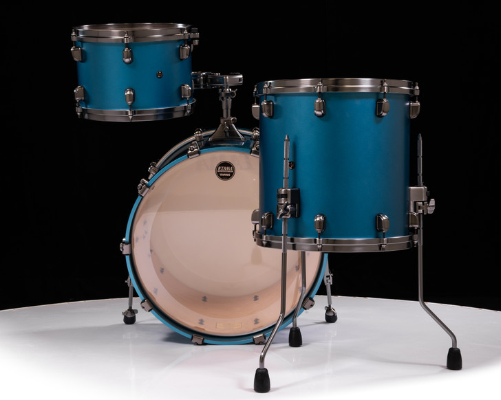 Tama Starclassic Maple 3pc Shell Pack  - Flat Steel Blue Metallic