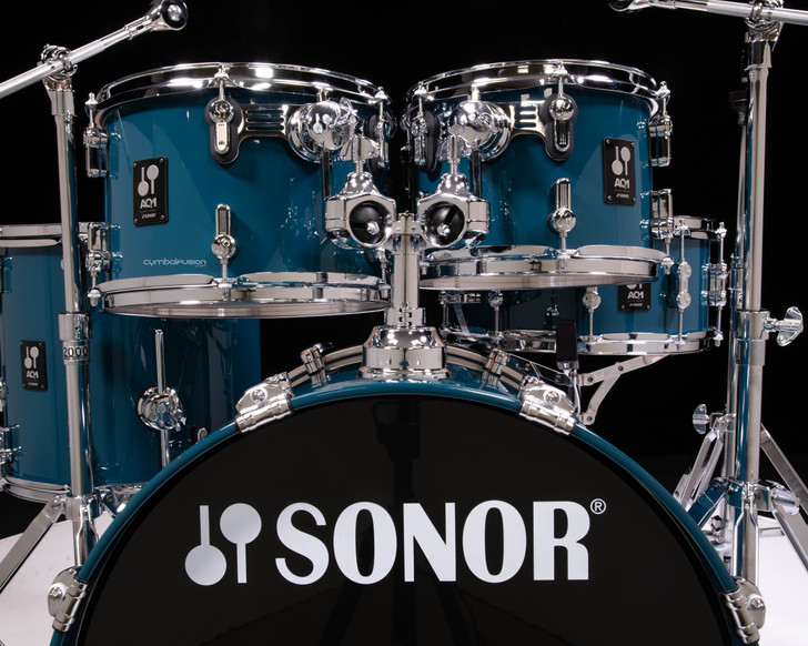 Sonor AQ1 Birch Studio Set with Hardware - Caribbean Blue