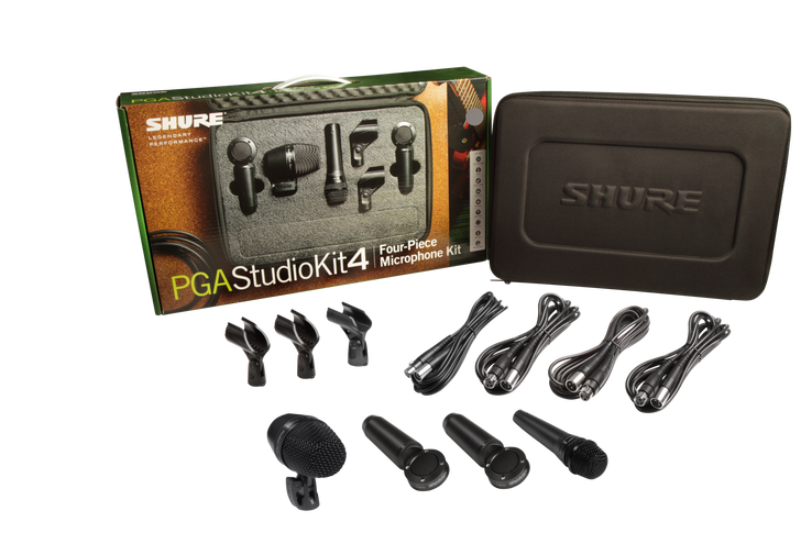 Shure 4-Piece Microphone Kit - PGASTUDIOKIT4