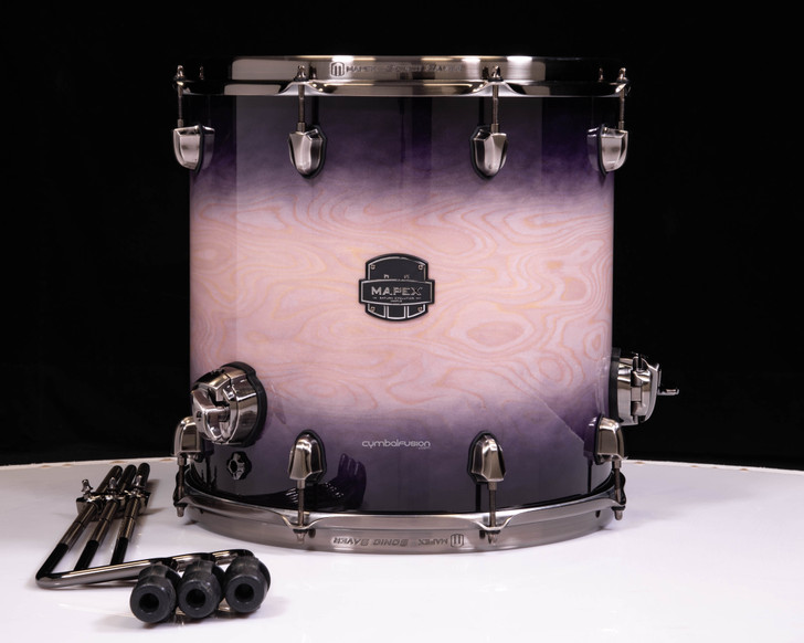 Mapex Saturn Evolution Maple 14x14 Floor Tom - Exotic Violet Burst (SEF1414MBPZ)