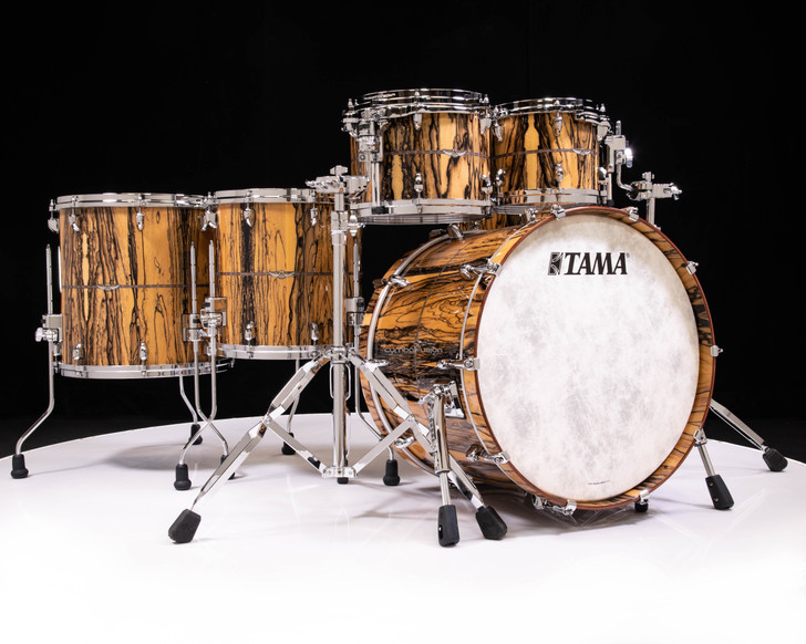 TAMA Factory Vault Limited Bubinga Kit Laotian Pale Moon Ebony 6pc Kit