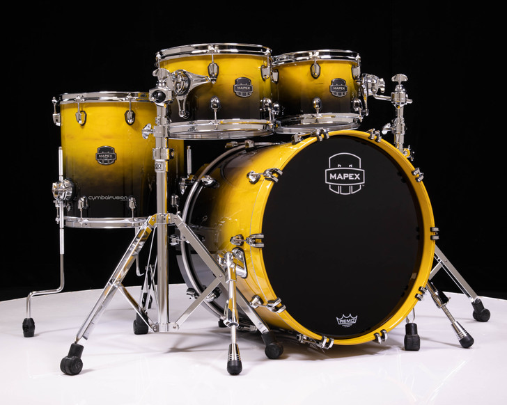 Mapex Saturn 4pc Fusion Shell Pack - Sulphur Fade (SR504XUJ)