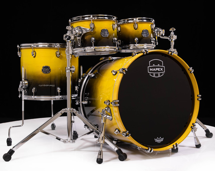 Mapex Saturn 4pc Rock Shell Pack - Sulphur Fade