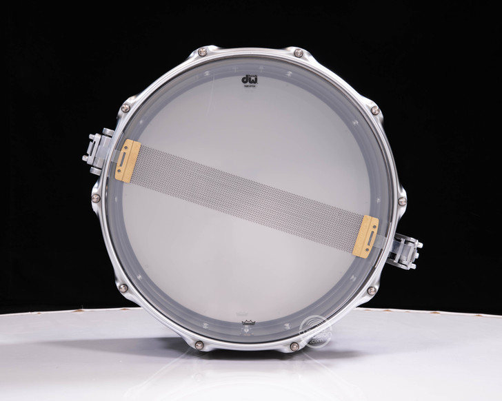 DW Collector's 6.5x14 Satin Black Nickel over Brass - Satin Chrome HW