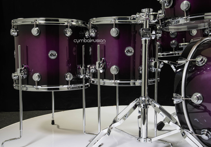 DW Collectors 7pc SSC Maple Shell Pack - Anodized Purple to Black