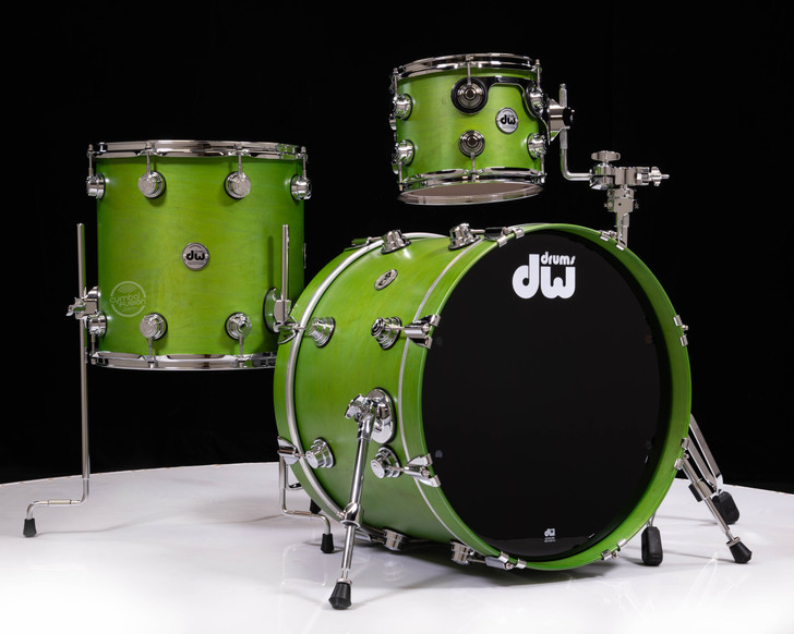 DW Collector's 3pc Maple Kit - Lime Green Satin Oil 10/14/20