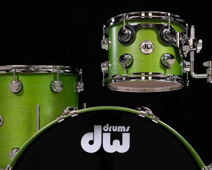 DW Collector's 3pc Maple Kit - Lime Green Satin Oil 10/14/20