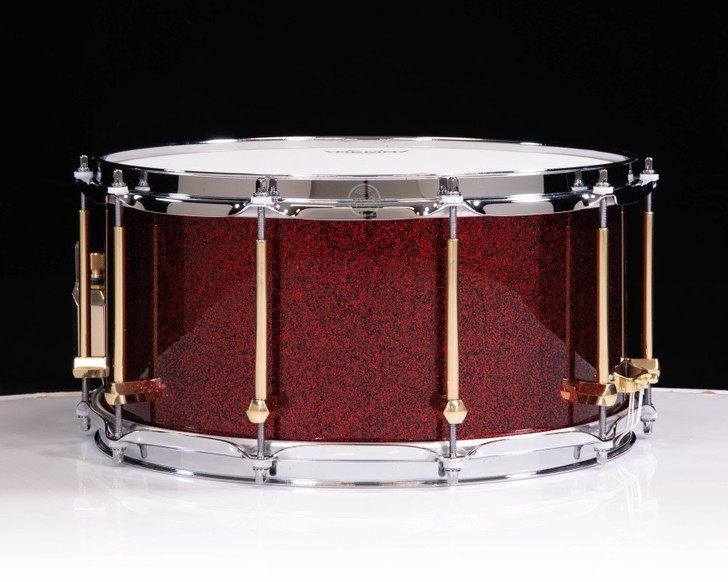 Noble Cooley SS Classic Cherry 7x14 Snare - Red Sparkle