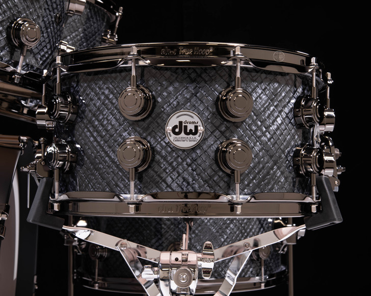 DW Collector's Maple 5pc Shell Pack Grey Crystal with Black Nickel
