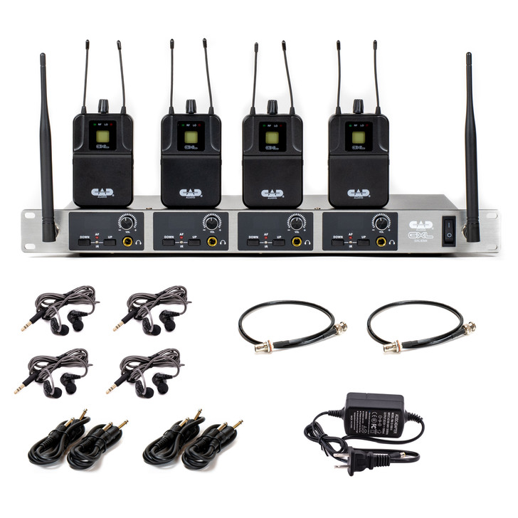 CAD Audio GXLIEM4 Quad Mix In-Ear Wireless Monitoring System