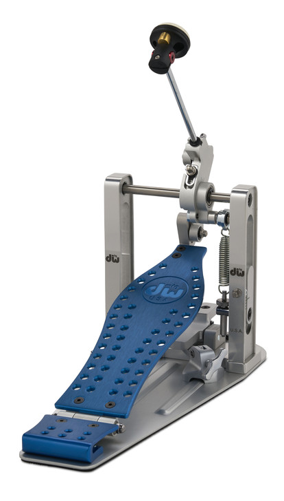 DW Machined Direct Drive Single Pedal Blue Footbed - DWCPMDDBL