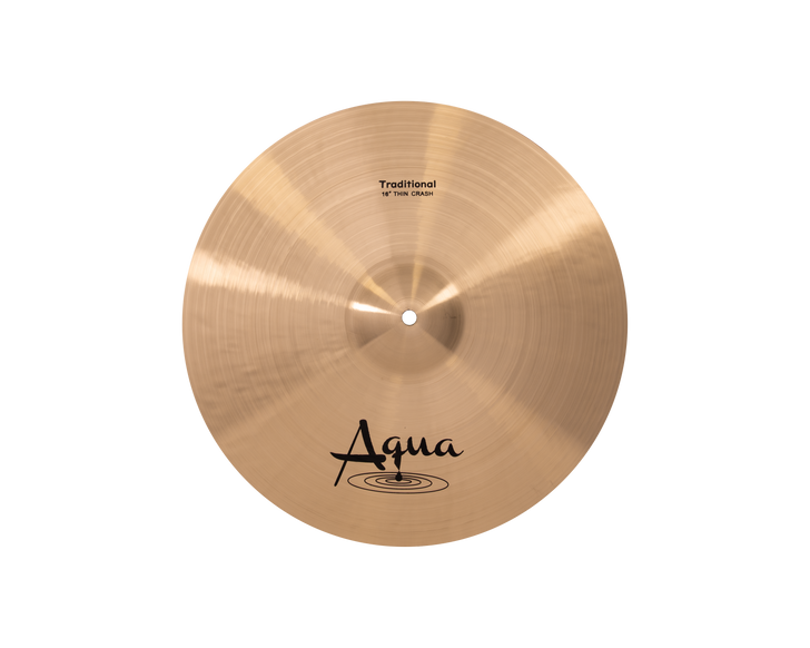 Aqua 16" Traditional Thin Crash - Black Logo (AC16T-T )