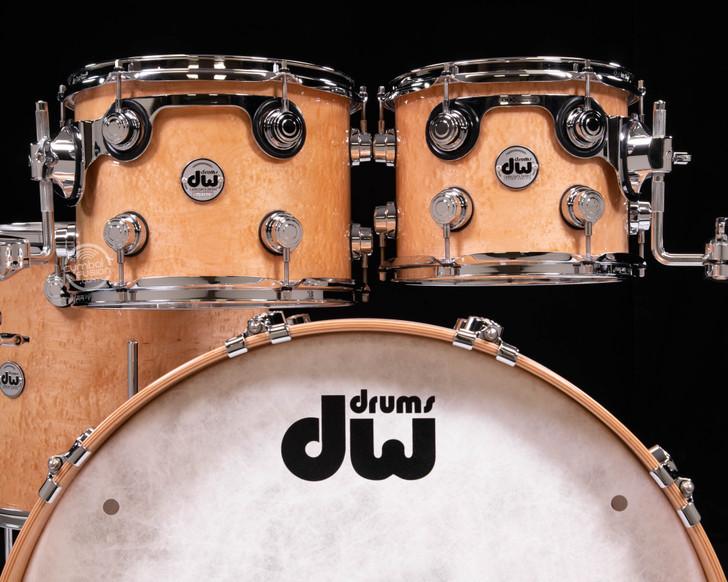 DW Collector's 4pc SSC Maple Kit - Exotic Curly Tear Drop Maple
