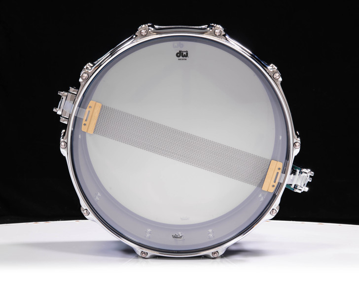 DW Collector's Brass 6.5x14 Snare Drum - Riddler  (Custom Finish)