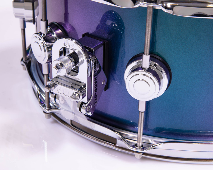 DW Collector's Brass 6.5x14 Snare Drum - Riddler  (Custom Finish)