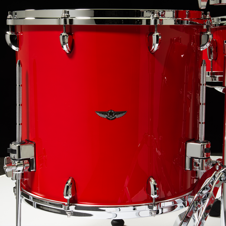 Tama Star Walnut 12x14 Floor Tom - Solid Candy Red TWF1412SDR