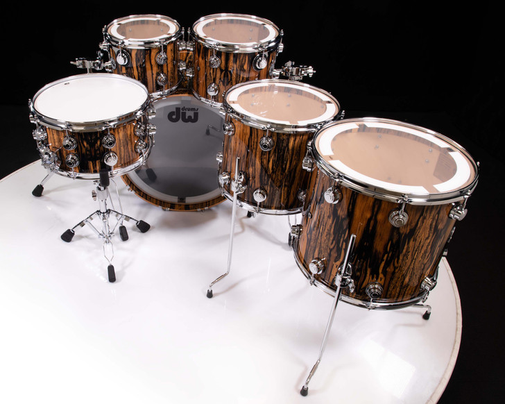 DW Collector's Exotic 6pc SSC Maple Shells - Royal Ebony High Gloss 1252697
