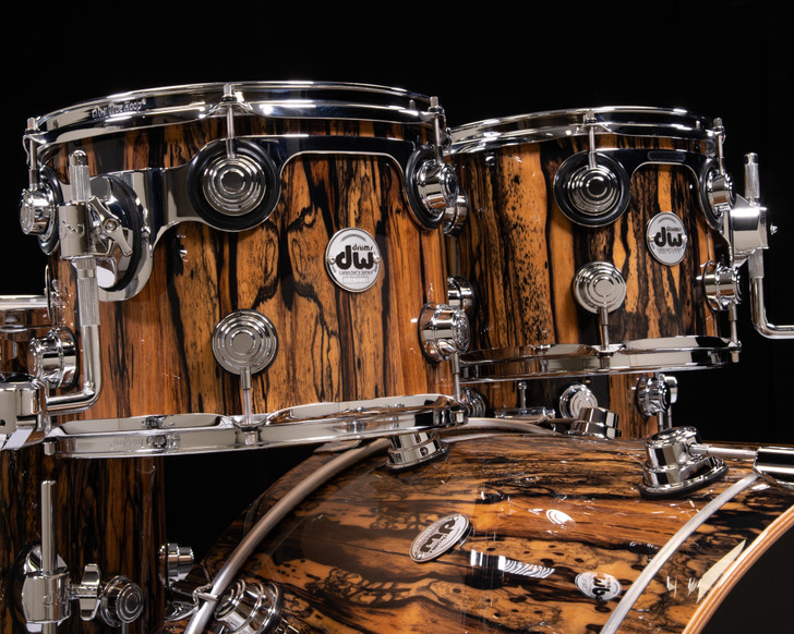 DW Collector's Exotic 6pc SSC Maple Shells - Royal Ebony High Gloss