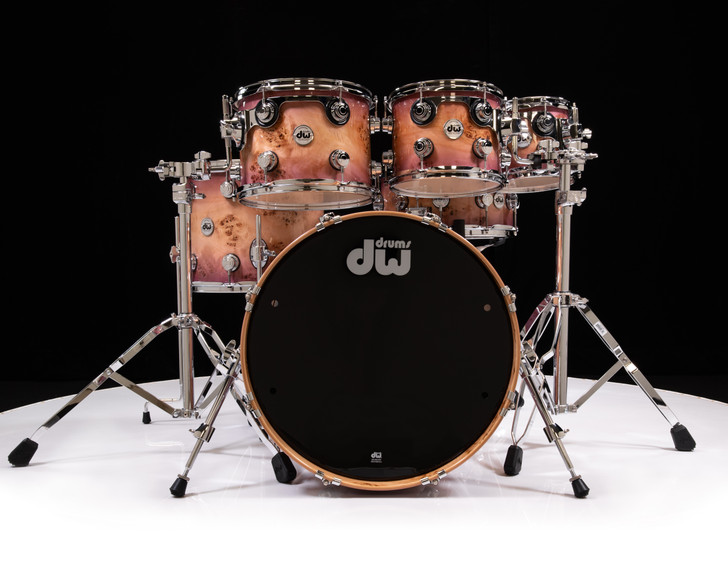 DW Collector's 6pc Kit Exotic Candy Purple Burst over Mapa Burl