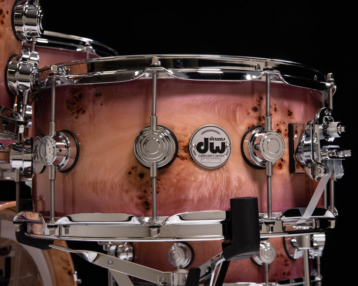 DW Collector's 6pc Kit Exotic Candy Purple Burst over Mapa Burl