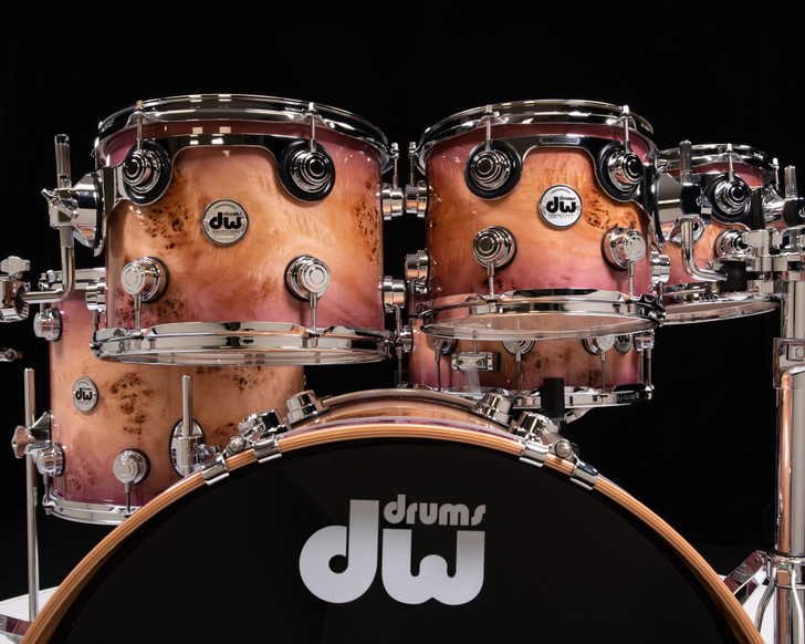 DW Collector's 6pc Kit Exotic Candy Purple Burst over Mapa Burl