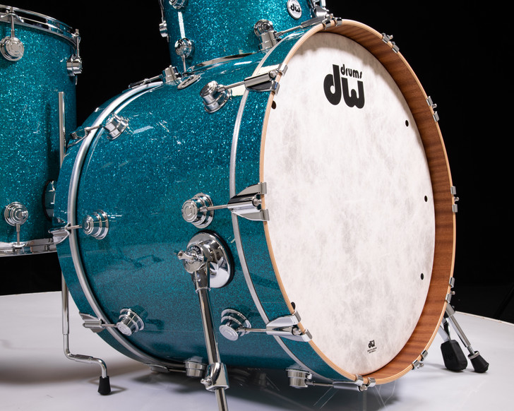 DW Collector's 4pc Maple/Mahogany Kit - Teal Glass