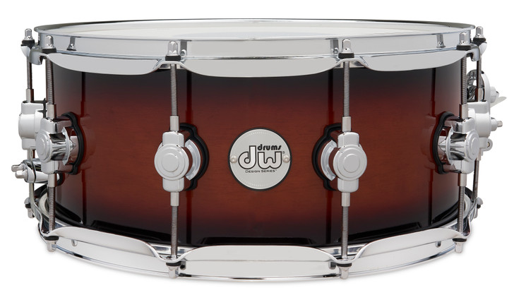 DW Design Series 6x14 Maple Snare Drum - Tobacco Burst