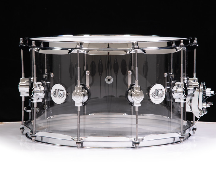 DW Design Clear Acrylic 8x14 Snare Drum Single Row Lugs (DDAC0814SSCL1)