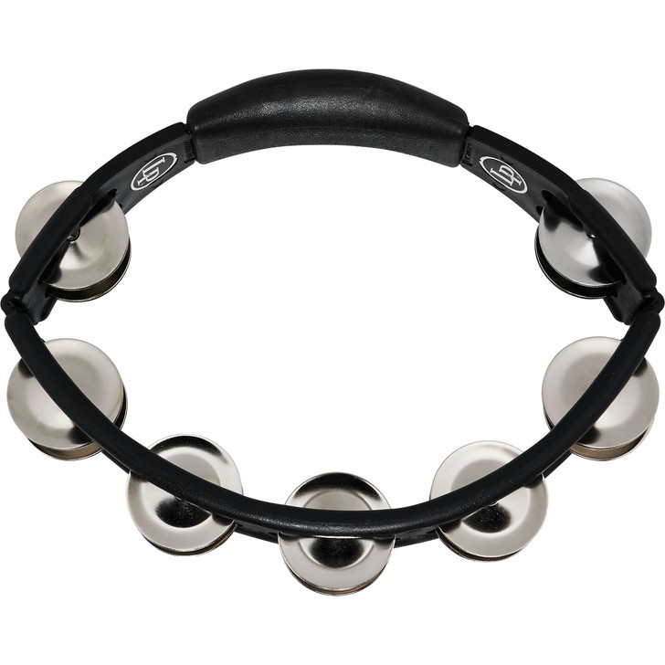 LP Black Cyclops Double-Row Steel Tambourine