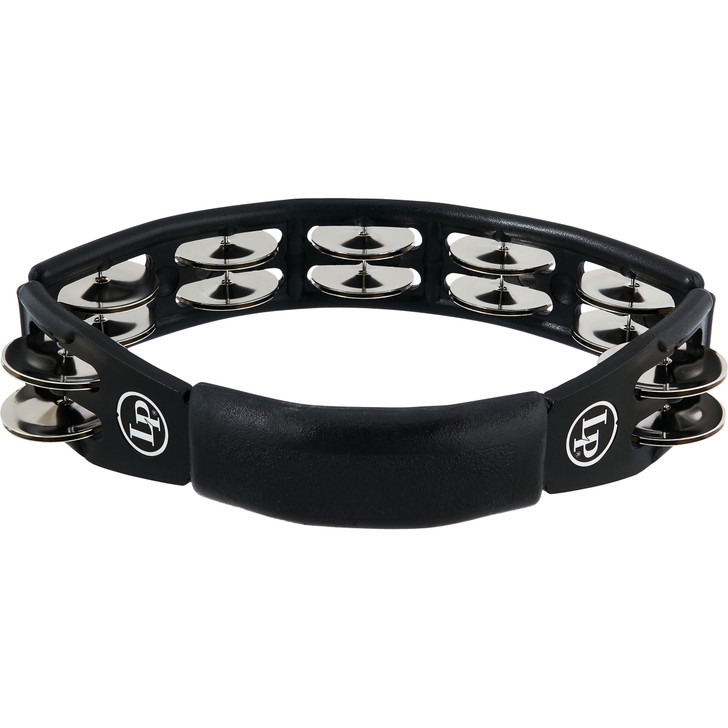 LP Black Cyclops Double-Row Steel Tambourine
