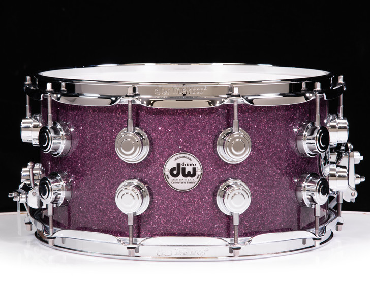 DW Collector's Series Pure Maple Snare 7x14 - Purple Glass