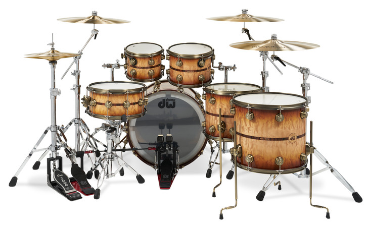 Rear View of the DW 50th Anniversary 6-Piece Kit