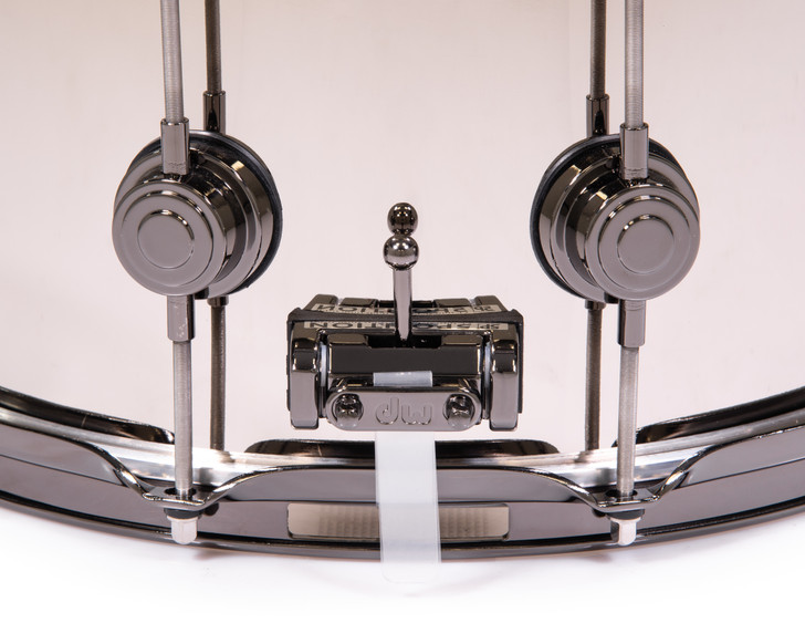 DW Collector's Nickel Over Brass 6.5x14 Snare - Black Nickel Hardware