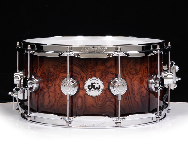DW Collector's 6.5x14 Birch Snare - Candy Black Burst over Bubinga