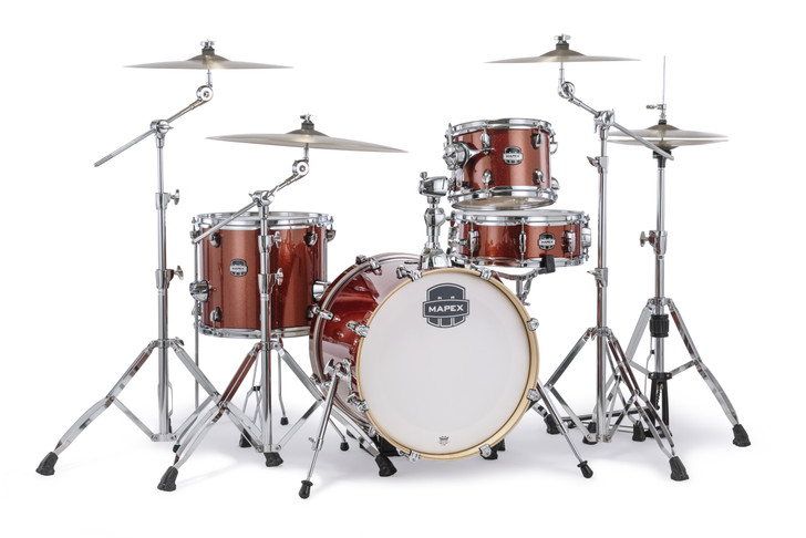 Mapex Mars Birch 4 Piece Bop Shell Pack - Blood Orange Sparkle (MA486SOR)